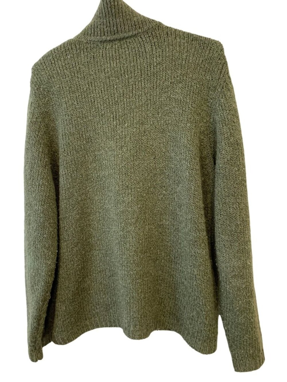 Croft & Barrow XL Wool Blend Zip Cardigan Sweater Patchwork Cottagecore Artsy - Picture 4 of 5